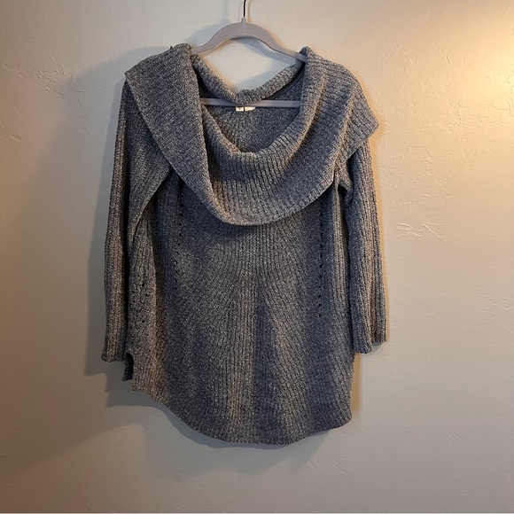 Anthropologie Moth Off the Shoulder Eyelet Sweater - Picture 5 of 9